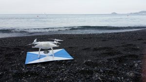 Immagine del drone utilizzato nei rilievi aerofotogrammetrici, il DJI Phantom 4 