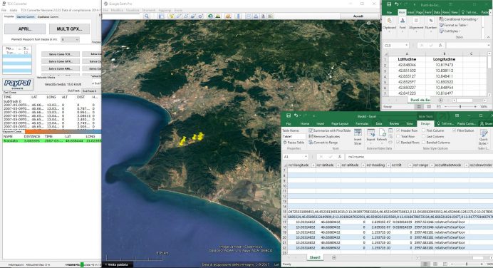 COME ESPORTARE COORDINATE DA GOOGLE EARTH A EXCEL E VICEVERSA